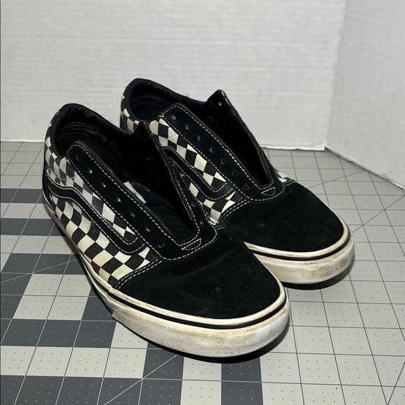 Vans Black and White Checkered Sneakers - Picture 1 of 11